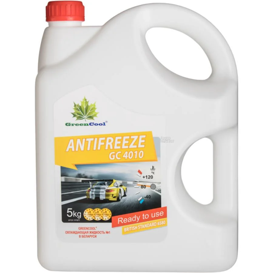 Антифриз GreenCool GC4010 G11, желтый 5 кг Фото 1