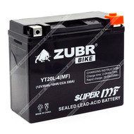 Аккумулятор ZUBR BIKE 20 Ач о.п. (YT20L-4)