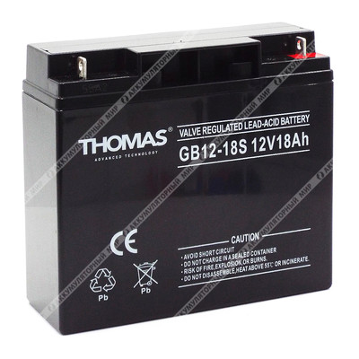 Аккумулятор THOMAS GB 12-18S (для слаботочных систем)