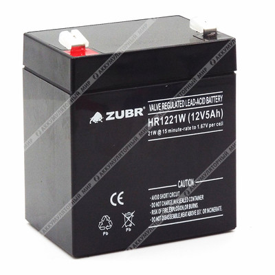 Аккумулятор ZUBR HR1221W (12V5Ah) универсальный