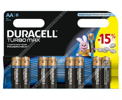 Батарейка Duracell AA LR6 Optimum BL*8