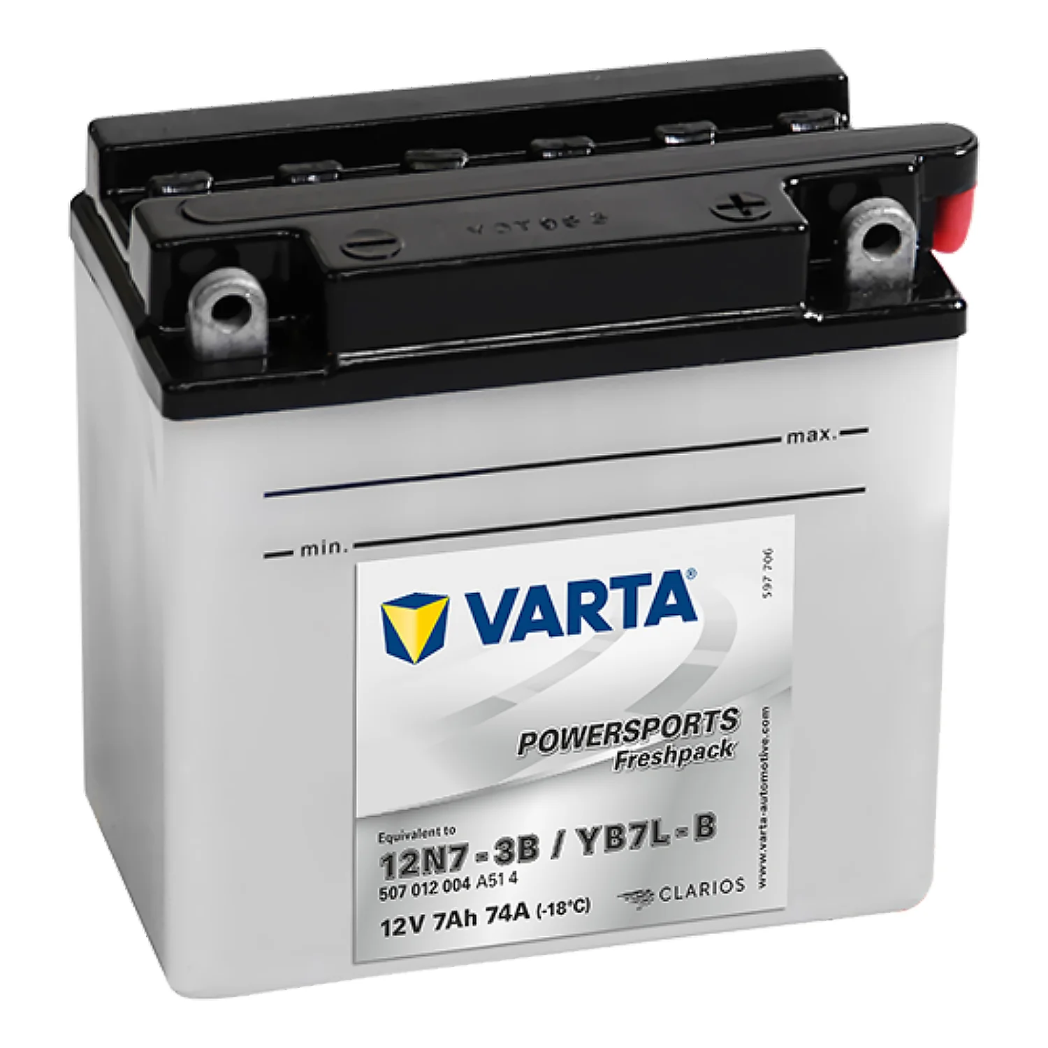 Аккумулятор VARTA 7 Ач о.п. (12N7-3B) 507 012 004 РАСПРОДАЖА