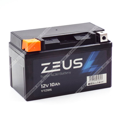 Аккумулятор ZEUS SUPER AGM 10 Ач п.п. (YTZ10S)