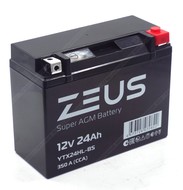 Аккумулятор ZEUS SUPER AGM 24 Ач о.п. (YTX24HL-BS)