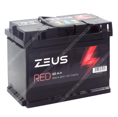 Аккумулятор ZEUS RED 60 Ач п.п.