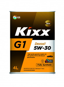 Масло моторное 5W-30 Kixx G1 Dexos1 синтетическое 4л