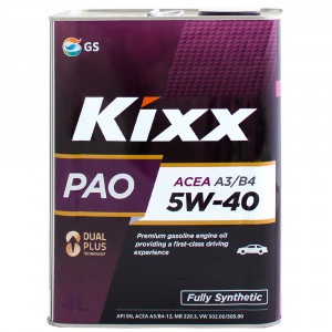 Масло моторное Kixx PAO А3/В4 5W-40 4л