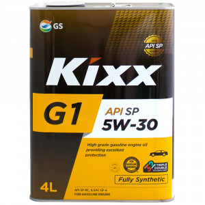 Масло моторное 5W-30 Kixx G1 SP синтетическое 4л