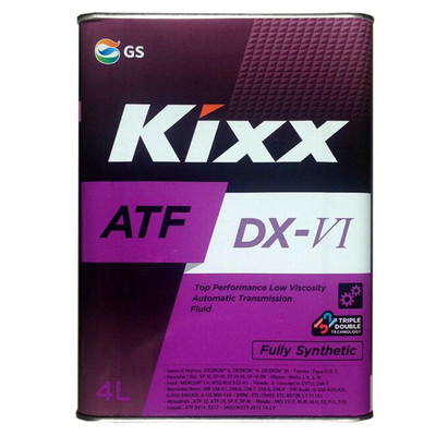 Масло трансмиссионное ATF DX-VI Kixx для автоматических трансмиссий 4л