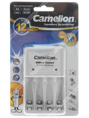 Зарядное устройство Camelion BC-1001A (AA, AAA, 9V, 200mA) STOCK