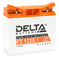 Аккумулятор DELTA CT 1220.1 AGM 20 Ач о.п. (YT19BL-BS)