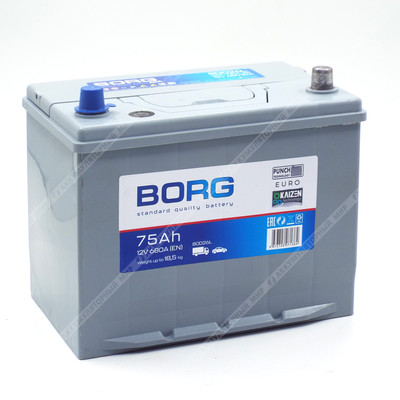 Аккумулятор BORG Standard Asia 80D26L 75 Ач о.п.