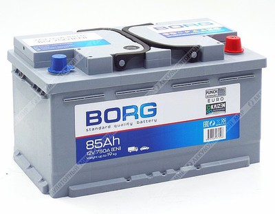Аккумулятор BORG Standard LB 85 Ач о.п. (ТУРЦИЯ)