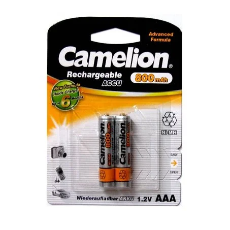 Аккумулятор Camelion R-03/AAA/800 mAh BL*2 Фото 1