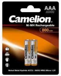 Аккумулятор Camelion R-03/AAA/800 mAh BL*2 Фото 1