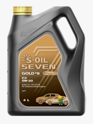 Масло моторное 5W30 S-OIL 7 GOLD #9 C3 синт., 4л