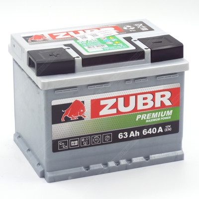 Аккумулятор ZUBR Premium 63 Ач п.п.