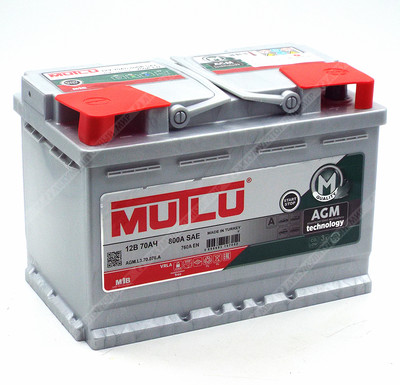 Аккумулятор MUTLU AGM 70 Ач о.п.