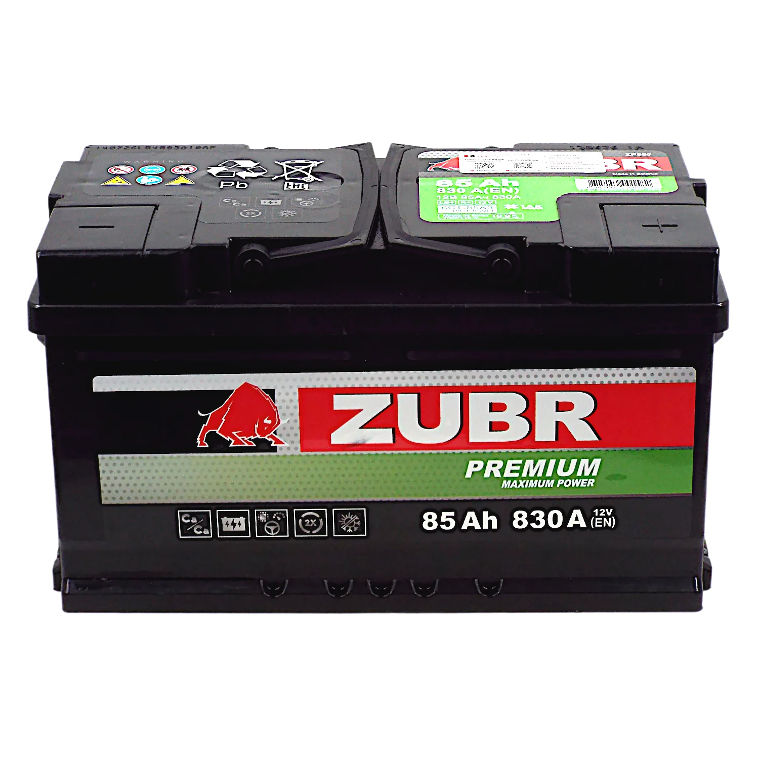 Аккумулятор ZUBR Premium LB 85 Ач о.п. Фото 1