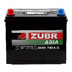 Аккумулятор ZUBR Premium ASIA 80 Ач п.п. Фото 1