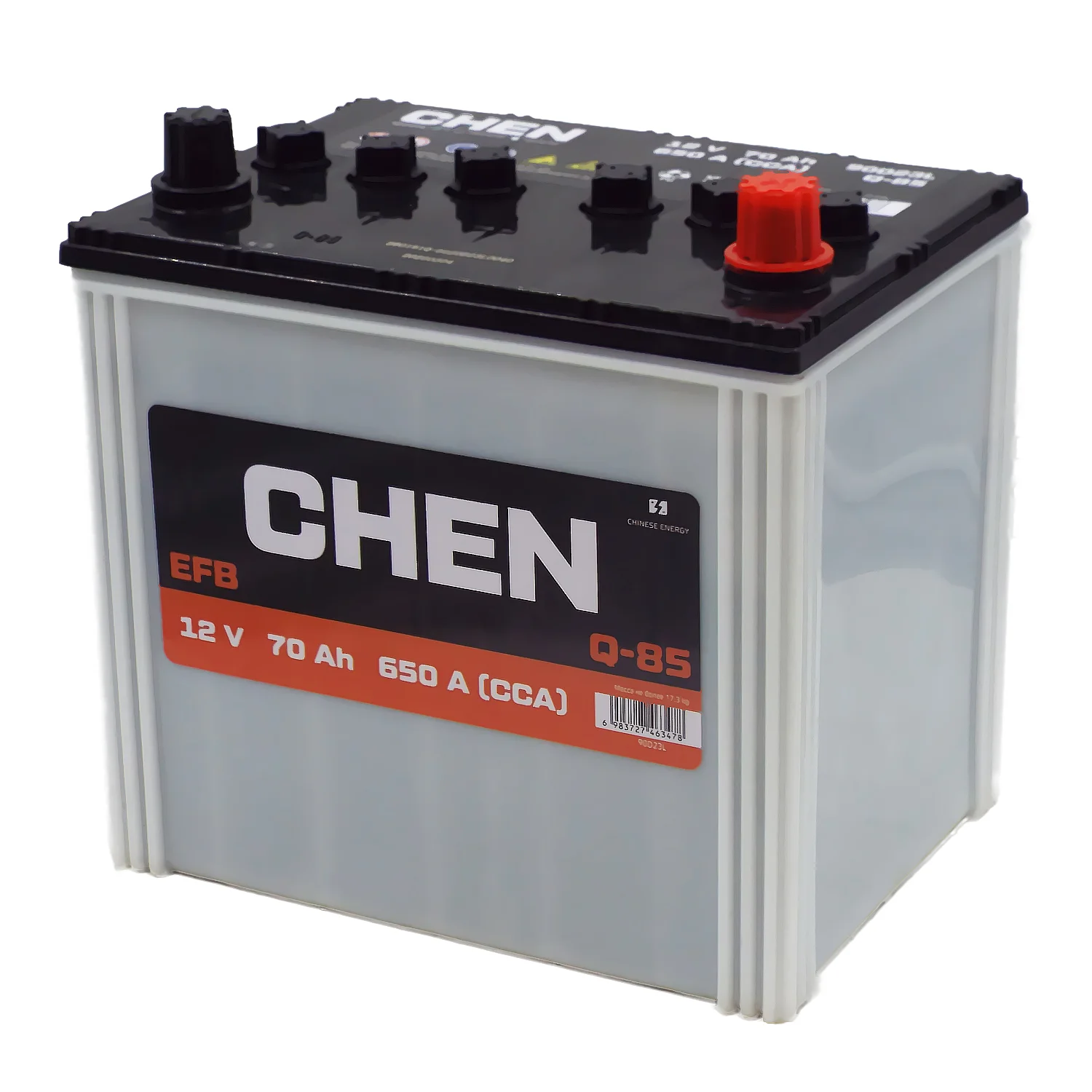 Аккумулятор CHEN EFB Q-85 90D23L Asia 70 Ач о.п. Фото 1
