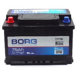 Аккумулятор BORG Standard 75 Ач п.п. (ТУРЦИЯ) Фото 1