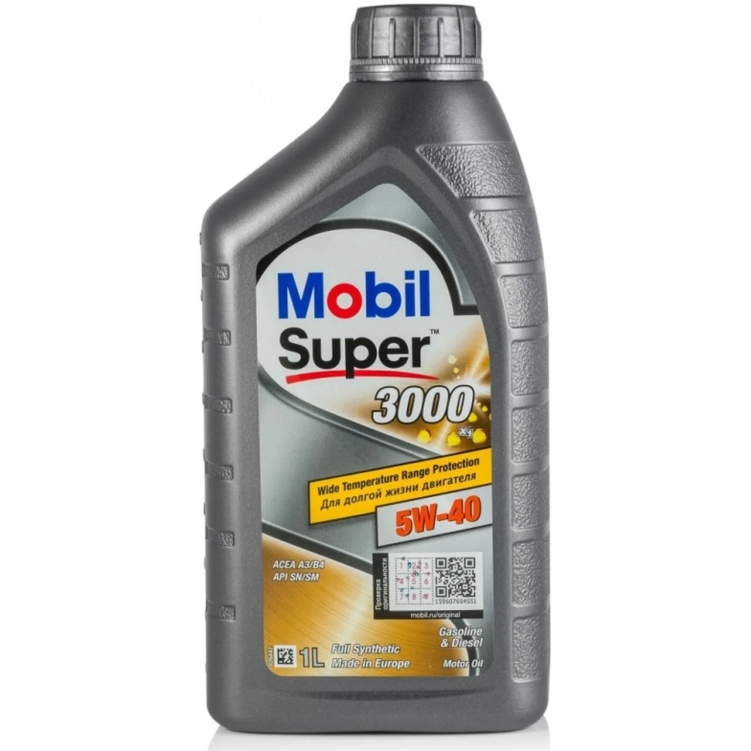 Масло моторное MOBIL Super 3000 X1 5W-40, 1л Фото 1