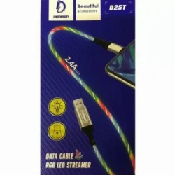 Кабель USB - Type-C VDENMENV (DENMEN) D25T белый Фото 1