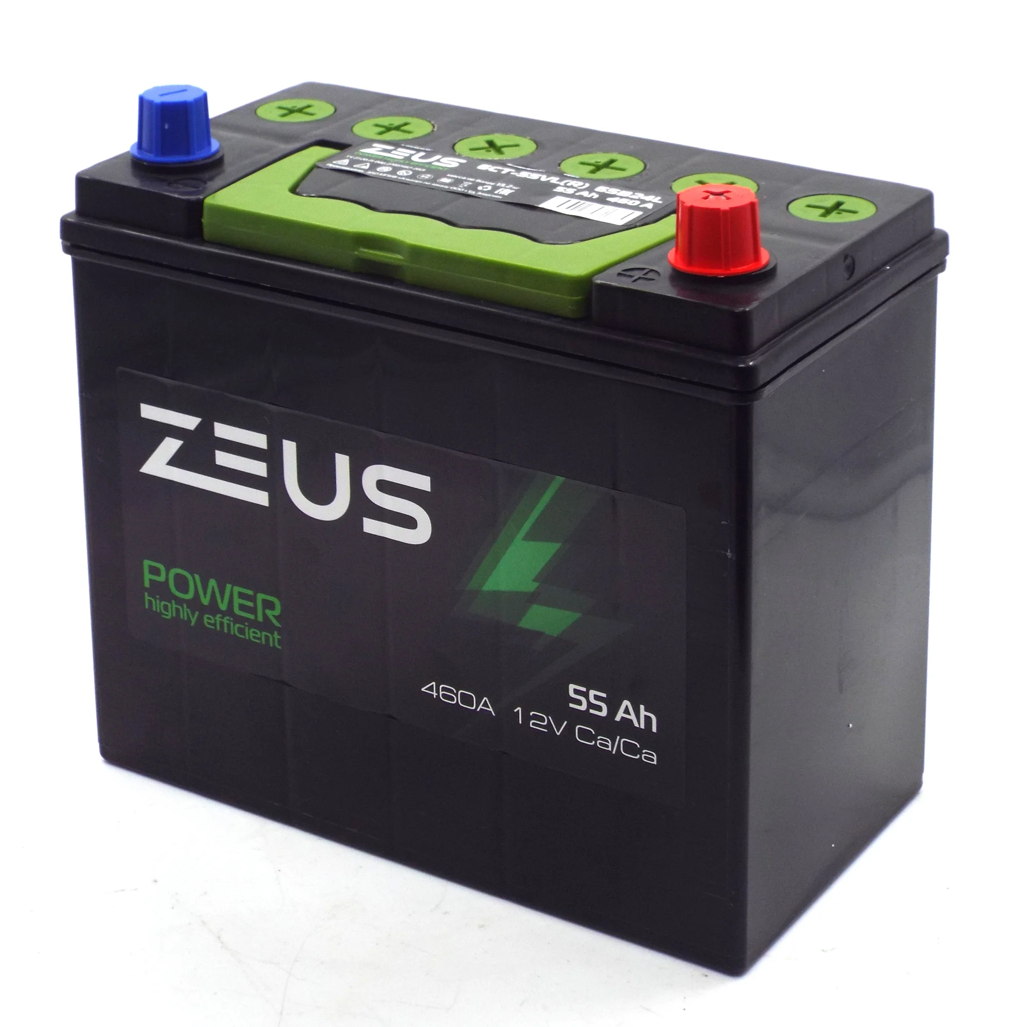 Аккумулятор ZEUS POWER Asia 65B24L 55 Ач о.п. Фото 1