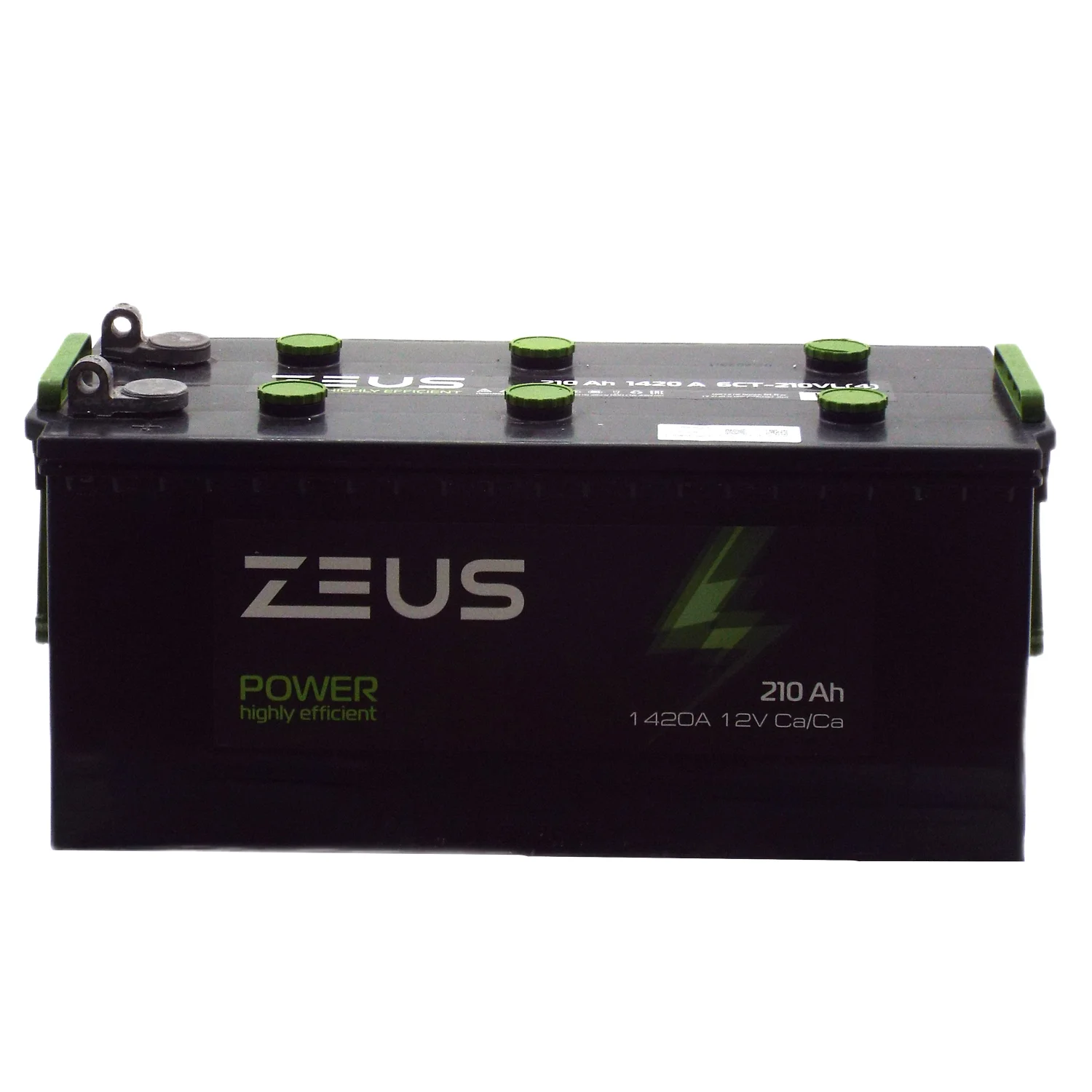 Аккумулятор ZEUS POWER 210 Ач п.п. клеммы под болт Фото 1