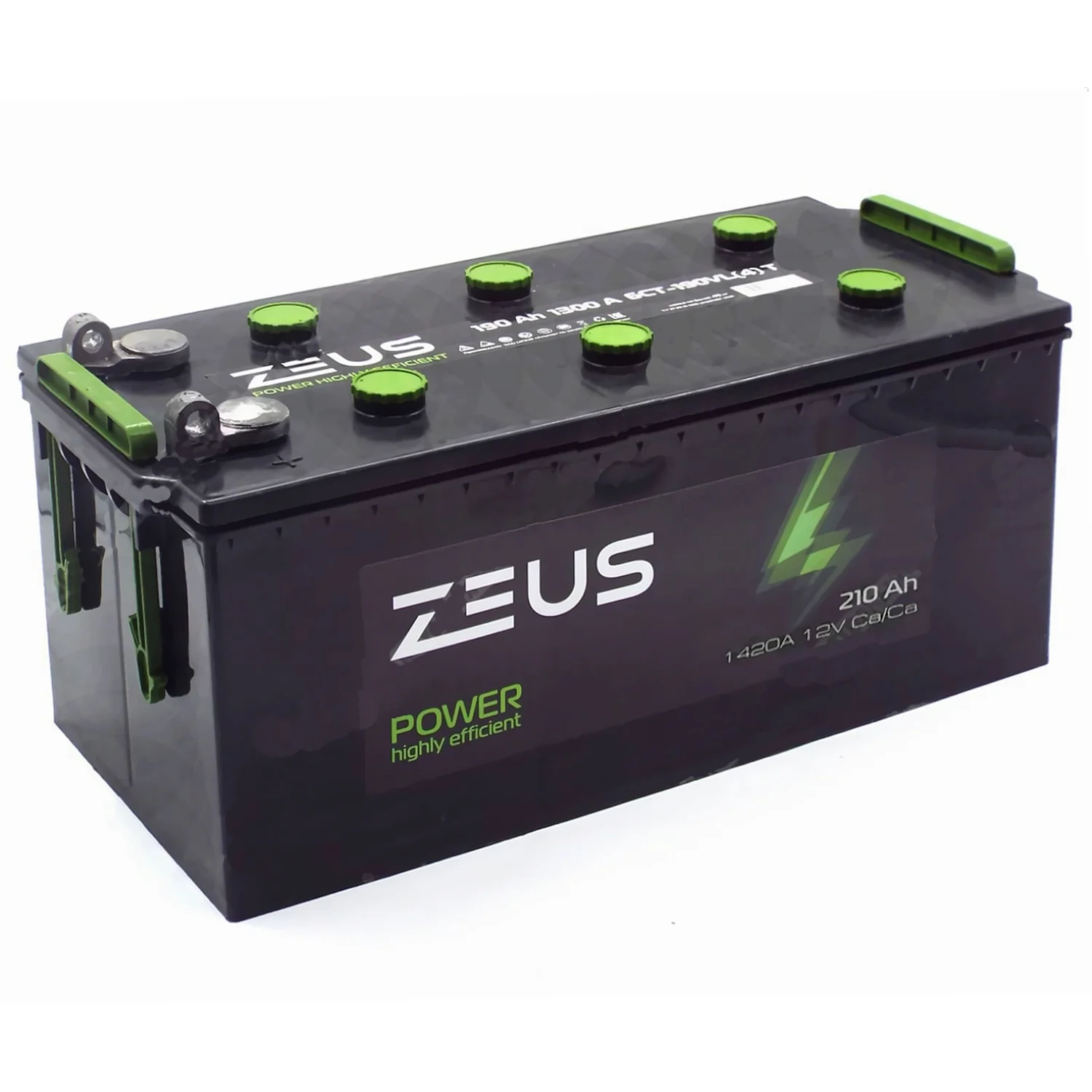 Аккумулятор ZEUS POWER 210 Ач п.п. клеммы под болт Фото 1