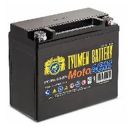 Аккумулятор TYUMEN BATTERY AGM мото 20 Ач о.п. (YTX20L-BS) РАСПРОДАЖА Фото 1