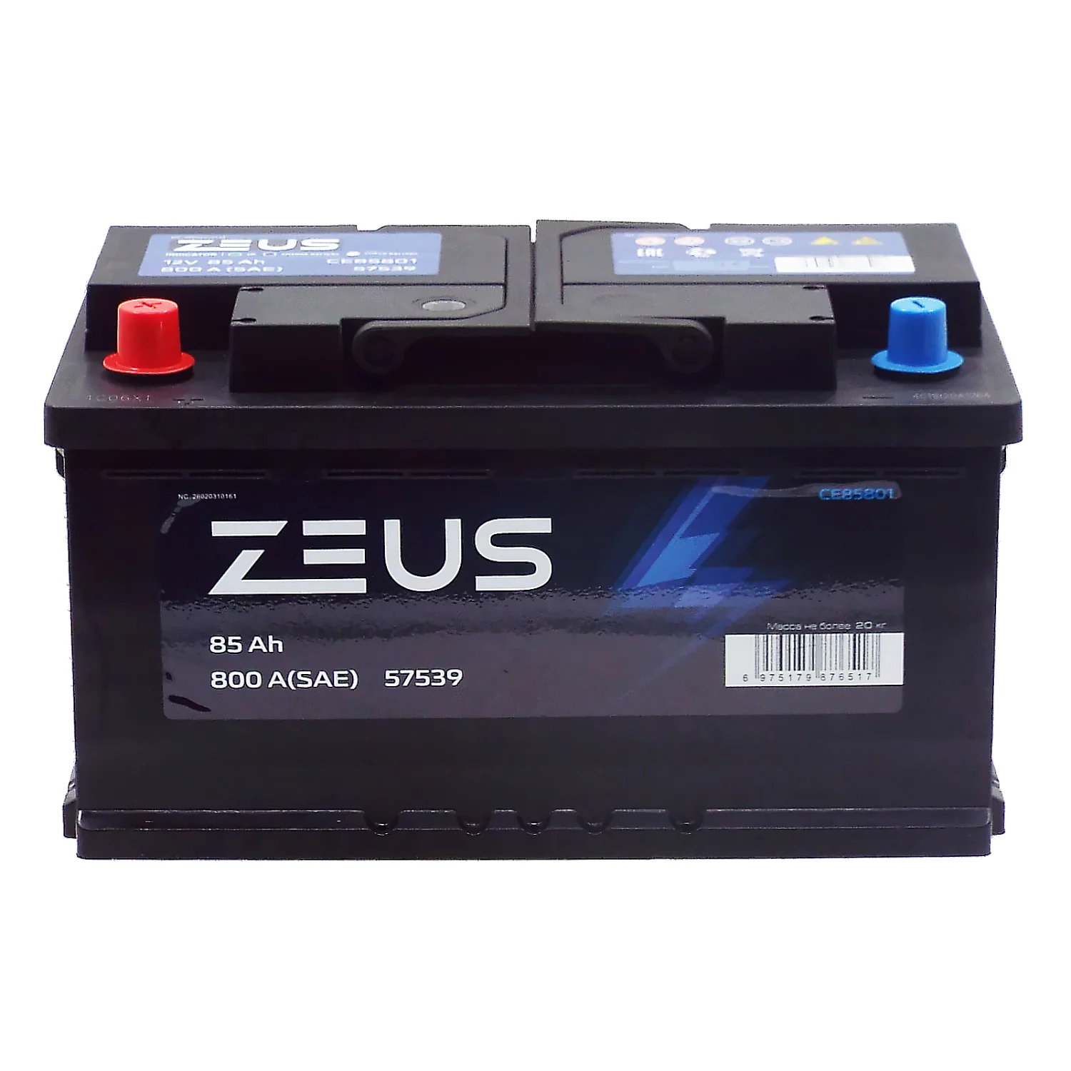 Аккумулятор ZEUS LB 85 Ач п.п. Фото 1