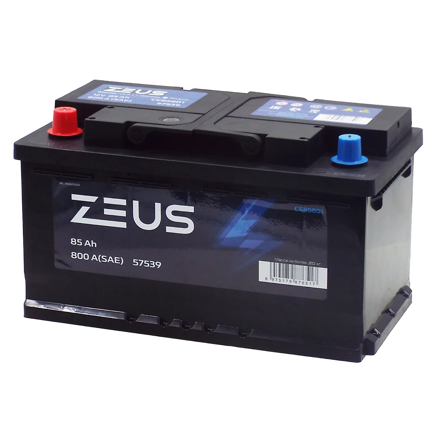 Аккумулятор ZEUS LB 85 Ач п.п. Фото 1