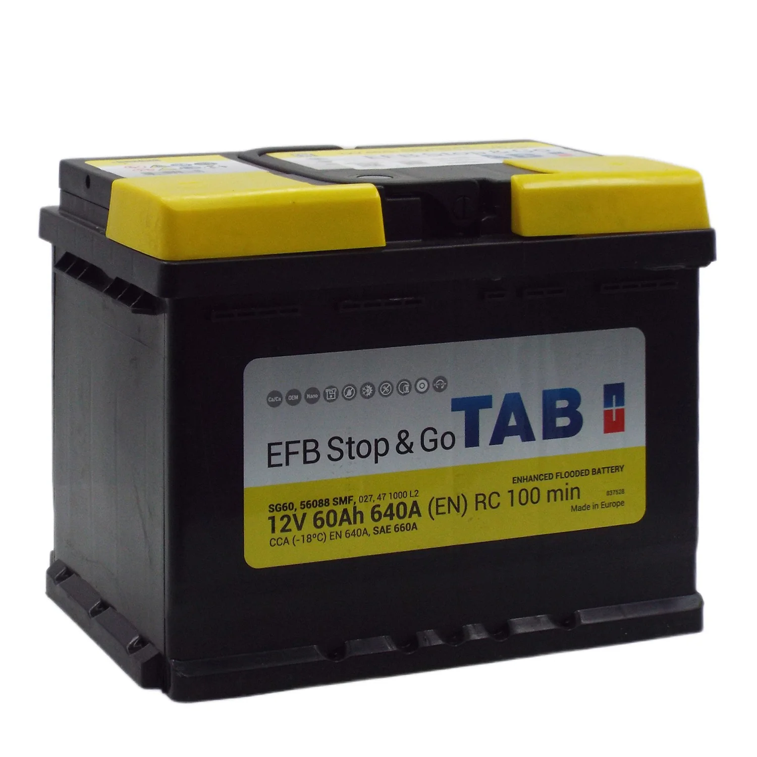 Аккумулятор TAB EFB SG60 60 Ач о.п.