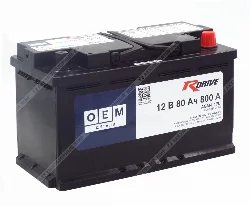 Аккумулятор RDrive OEM AGM 80 Ач о.п. (A 000 982 21 08) Фото 1