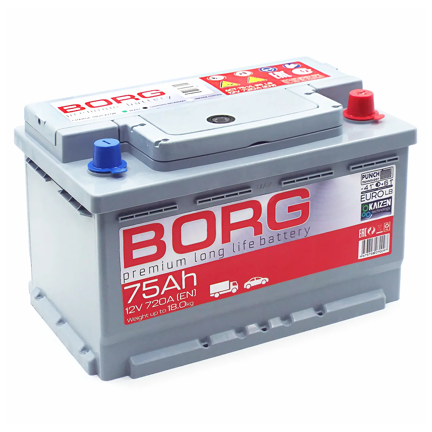 Аккумулятор BORG Premium LB 75 Ач о.п. РАСПРОДАЖА