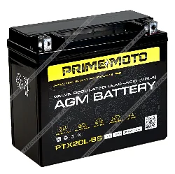 Аккумулятор PRIME MOTO AGM PTX20L-BS 18 Ач о.п. Фото 1