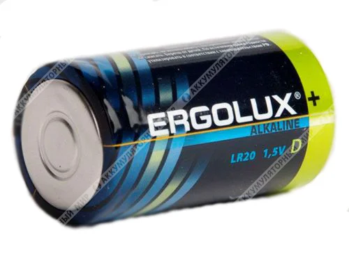 Батарейка Ergolux LR20/373, BL*1 Фото 1