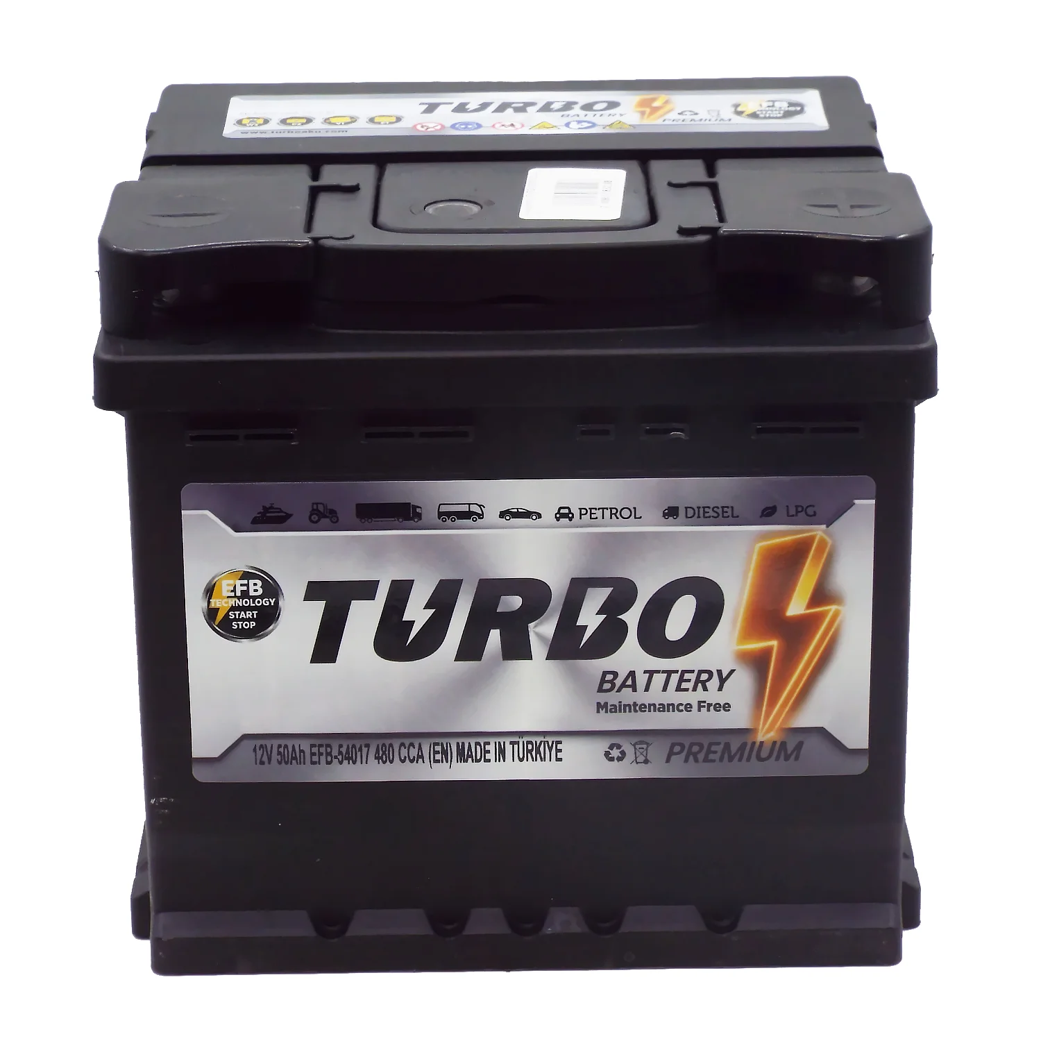 Аккумулятор TURBO EFB 50 Ач о.п. Фото 1