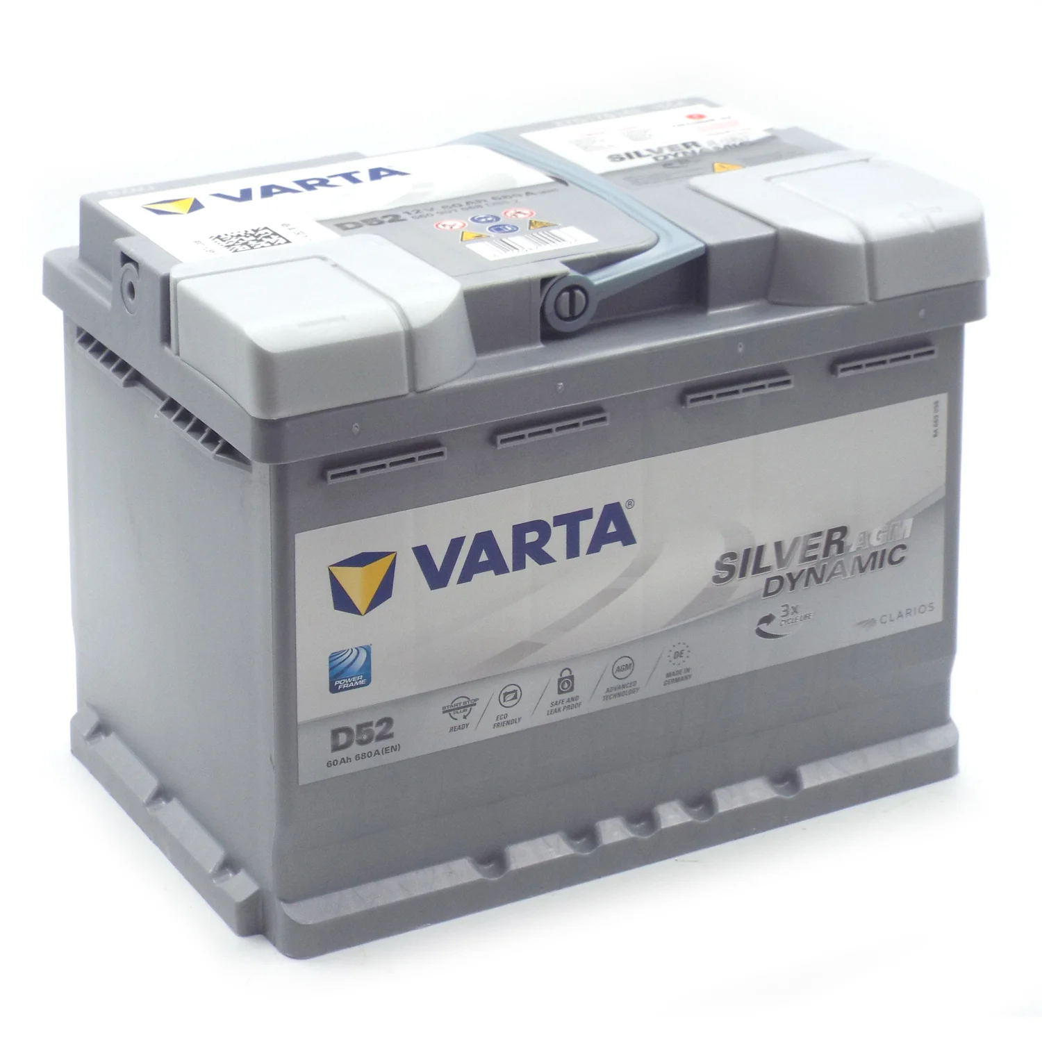 Аккумулятор VARTA Silver Dynamic AGM D52 60 Ач о.п.