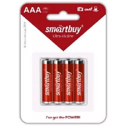 Батарейка Smartbuy Ultra AAA LR03 1.5V BL*4 Фото 1