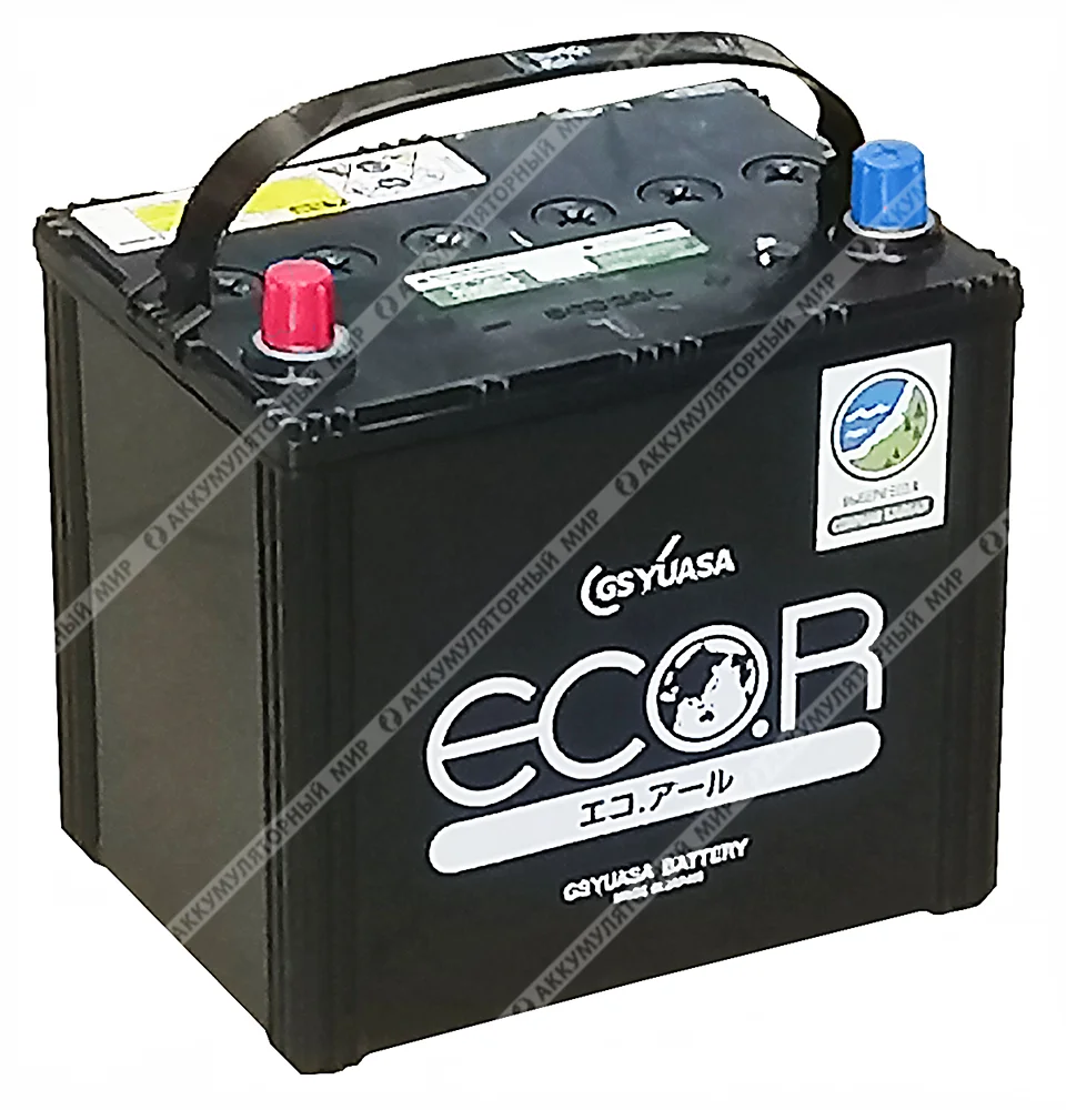 Аккумулятор GS YUASA ECO.R 60D23R 60 Ач п.п. Фото 1
