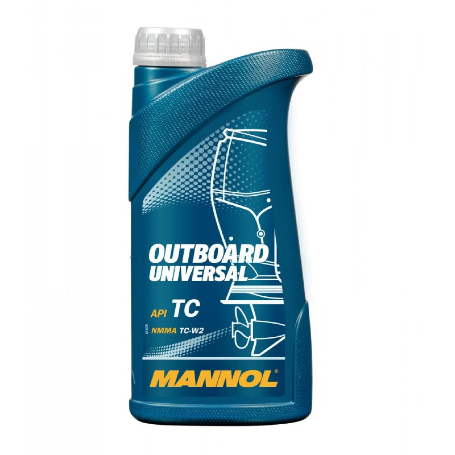 Масло моторное MANNOL Outboard Universal 2Т, 1л