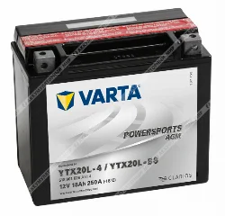 Аккумулятор VARTA Powersports AGM 18 Ач о.п. (YTX20L-BS) 518 901 026 Фото 1