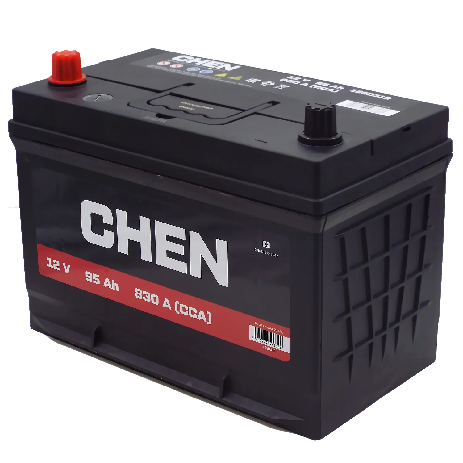 Аккумулятор CHEN Asia 125D31R 95 Ач п.п. Фото 1