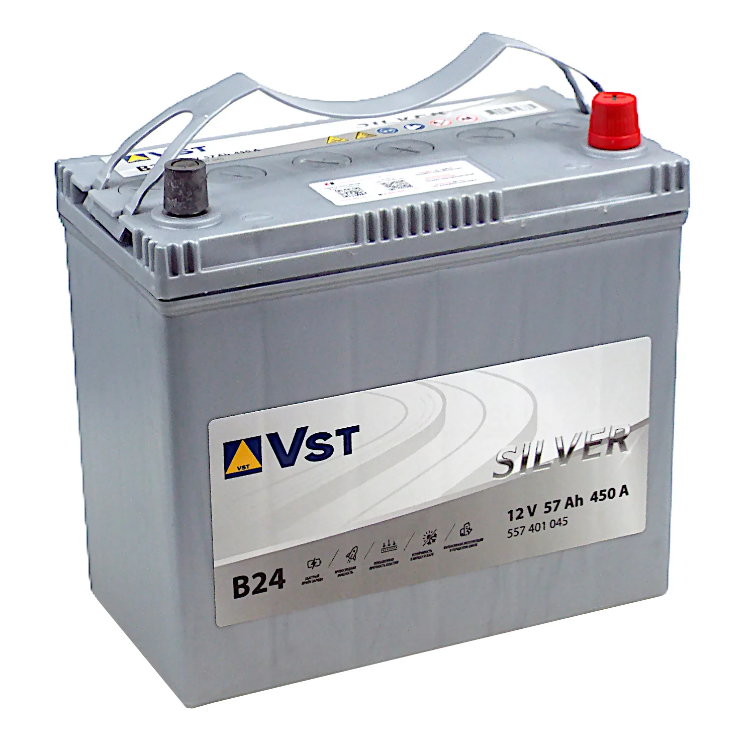 Аккумулятор VST Silver Asia B24 57 Ач о.п.