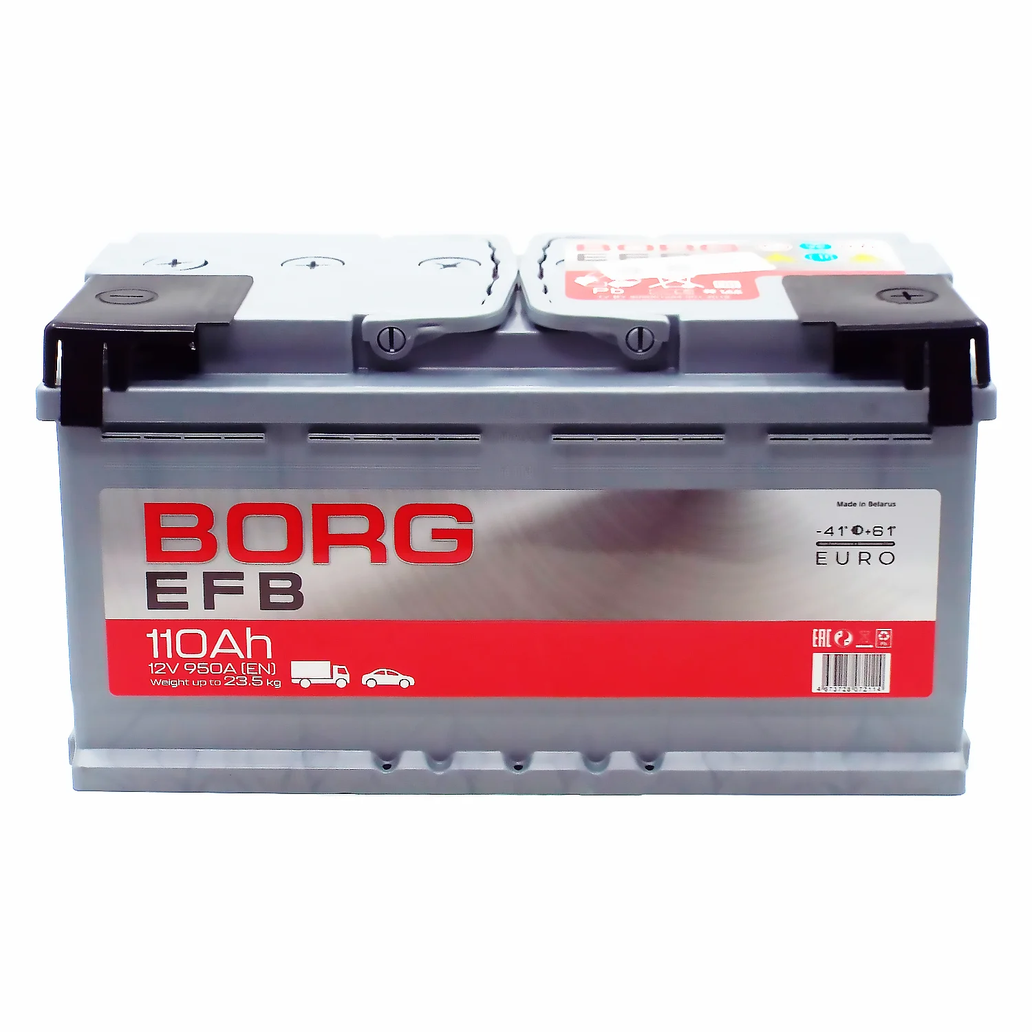 Аккумулятор BORG EFB 110 Ач о.п. Фото 1
