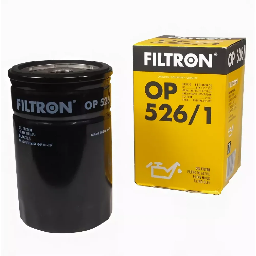 Фильтр масляный FILTRON OP526/1T (MANN W719/30) Фото 1