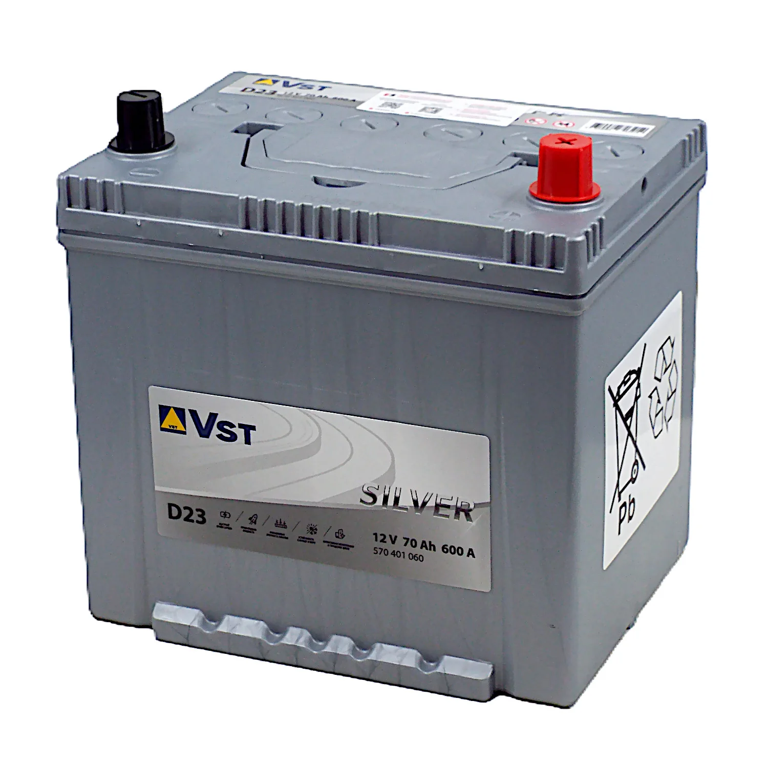 Аккумулятор VST Silver Asia D23 70 Ач о.п. Фото 1